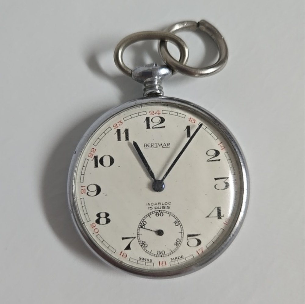 Bertmar Silver Pocket Watch